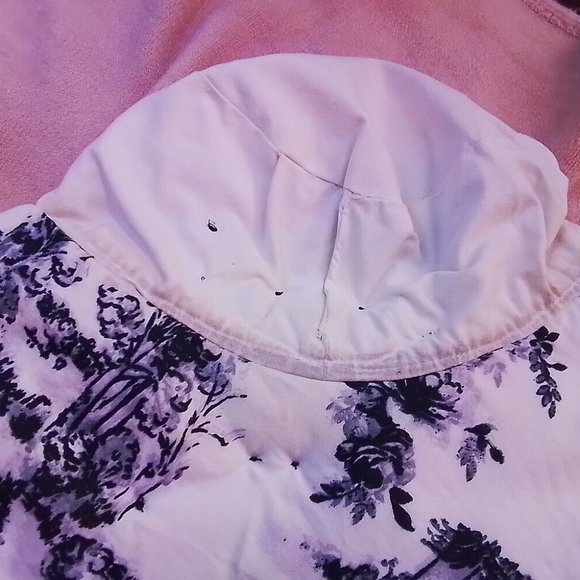 Lack And White Hat Large Rim Romantic 1900 Century Sean One Of A Kind H - Picture 10 of 16